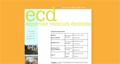 Desktop Screenshot of ecdyslexie.be
